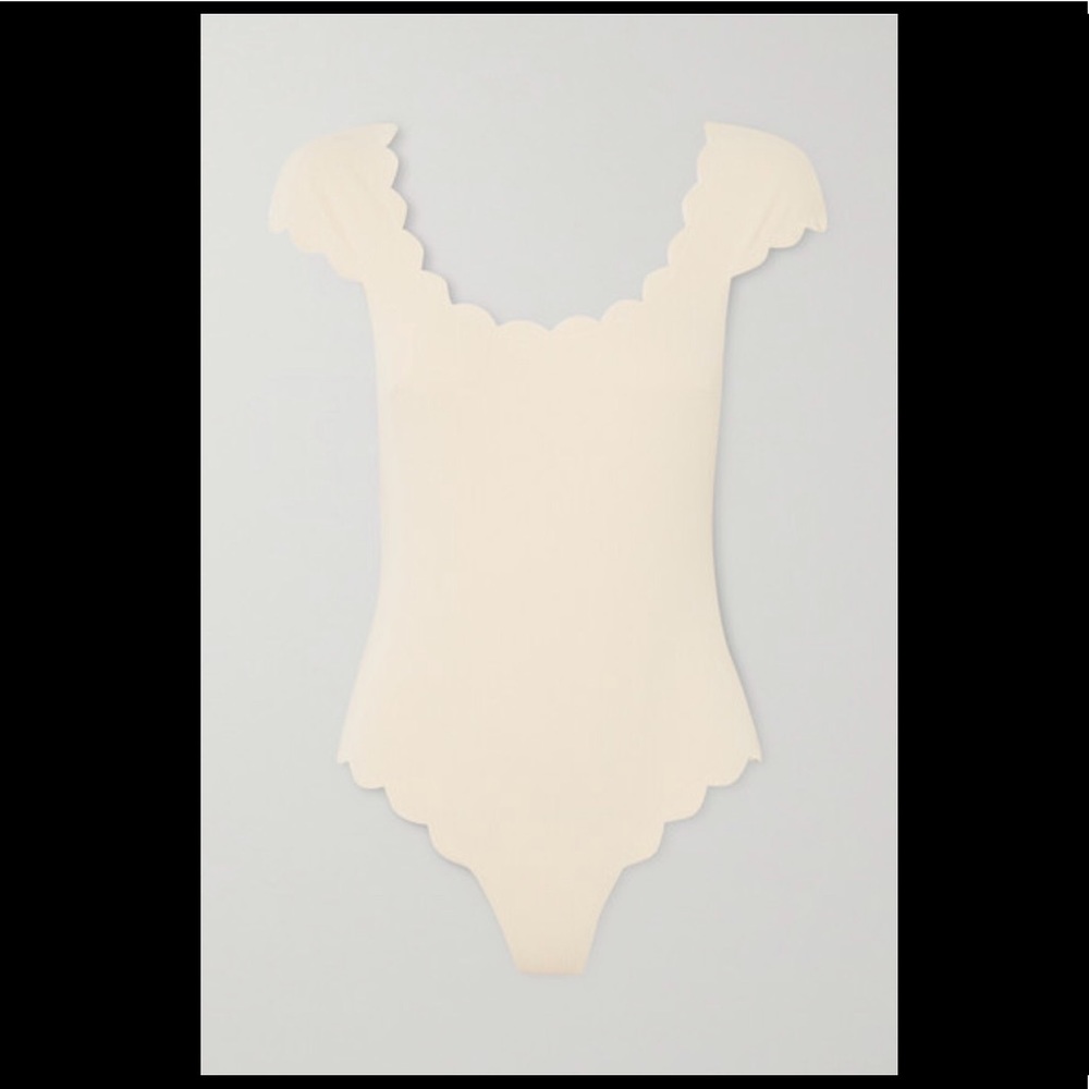 Marysia Mexico Scalloped Swimsuit - Ivory